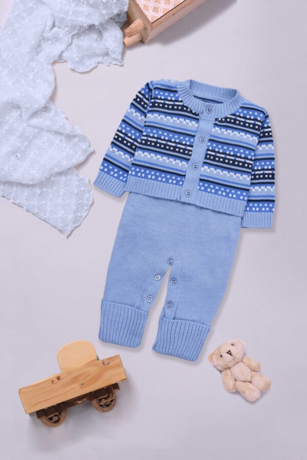 Conjunto Homper, Casaco de Tricô Listrado