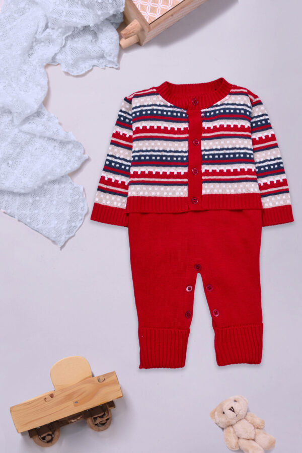 Conjunto Homper, Casaco de Tricô Listrado