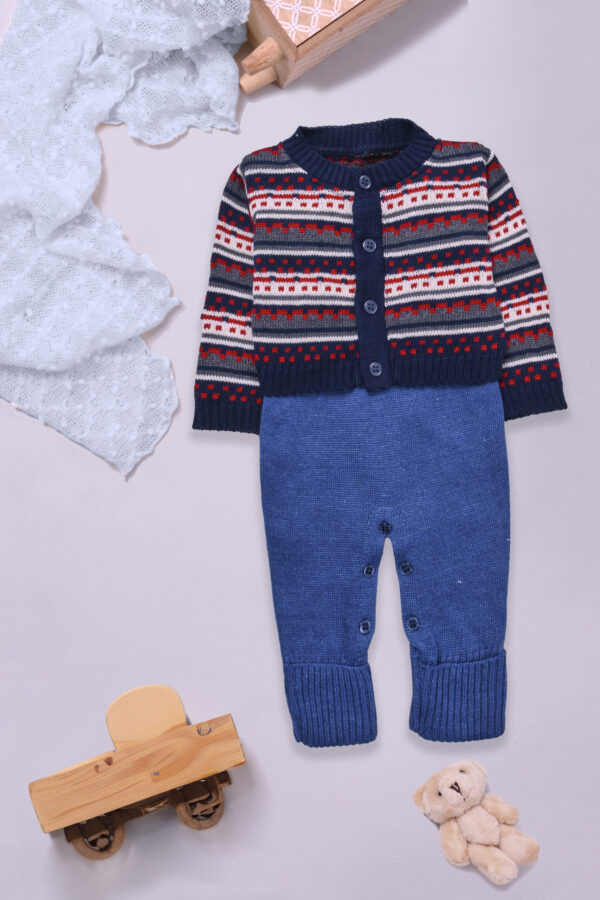 Conjunto Homper, Casaco de Tricô Listrado