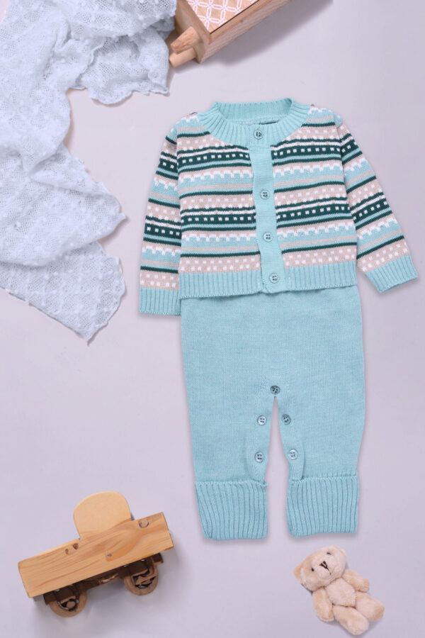 Conjunto Homper, Casaco de Tricô Listrado