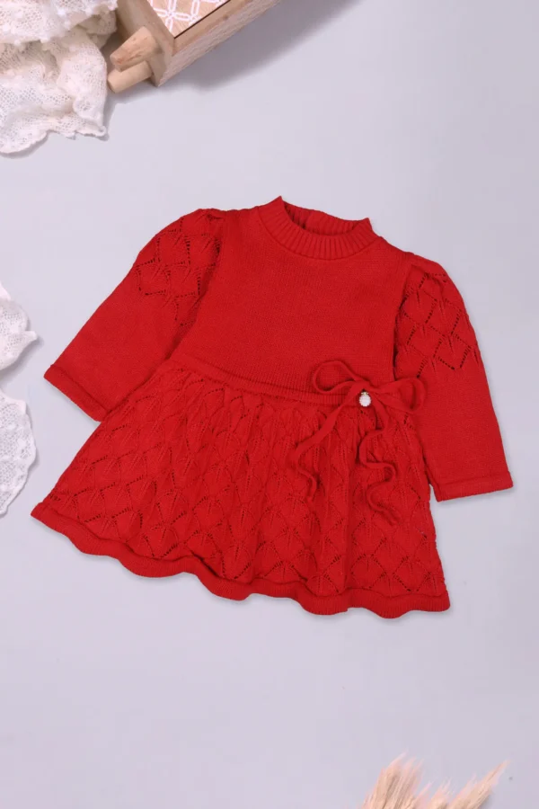Vestido Tricô Manga Longa