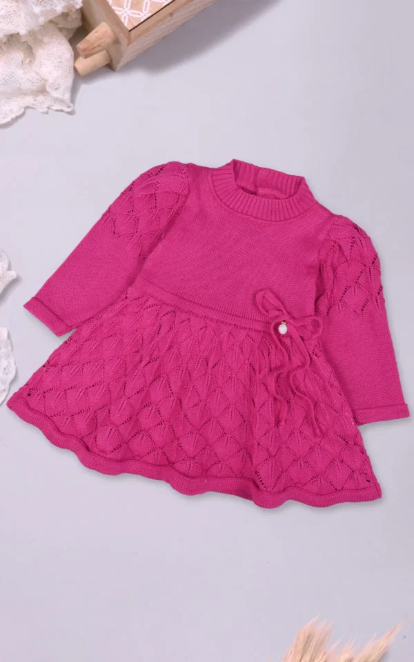 Vestido Tricô Manga Longa