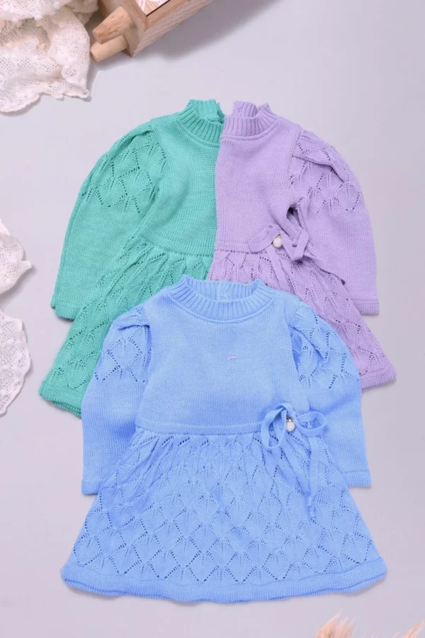 Vestido Tricô Manga Longa